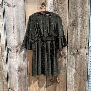 H&M Dark Navy Green Dress